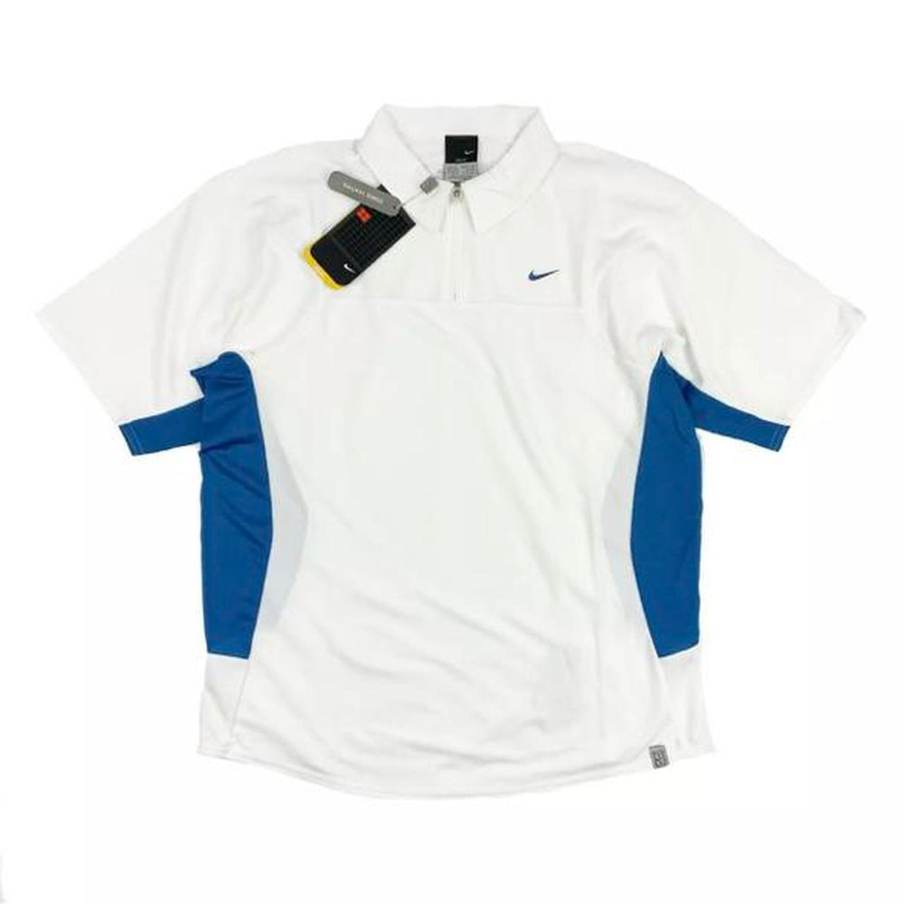 VINTAGE 2004 NIKE COURT ZONED VENTING DRI FIT POLO T-SHIRT - Not In Your Wardrobe™ - [Vendor]