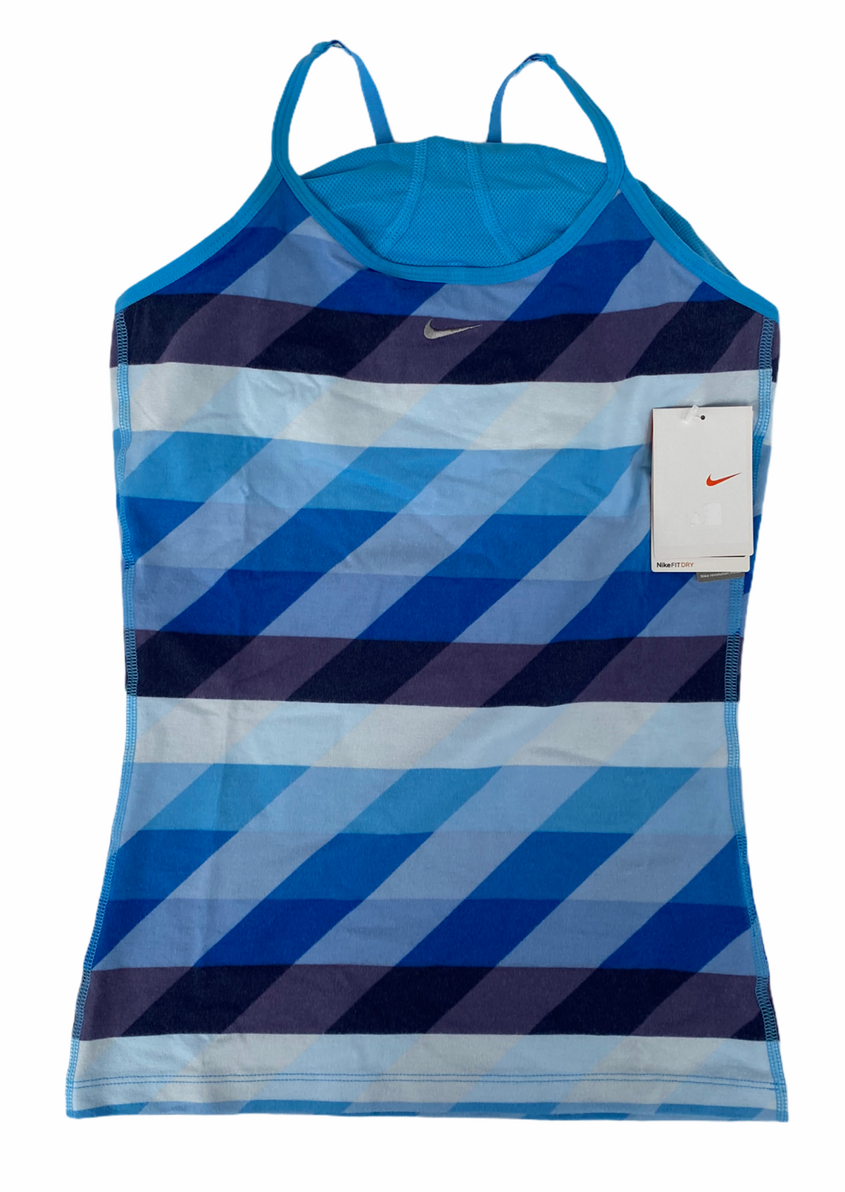 Vintage Early 2000s Nike cotton vest top in blue - Not In Your Wardrobe™ - [Vendor]