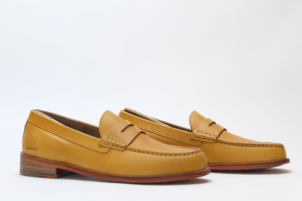 CHATHAM - Damon Penny Loafers in Yellow