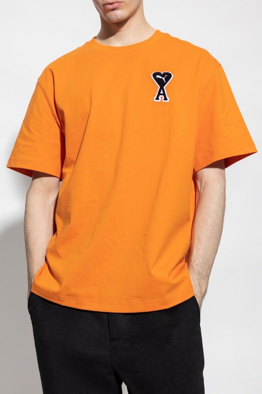 Orange best sale cdg shirt