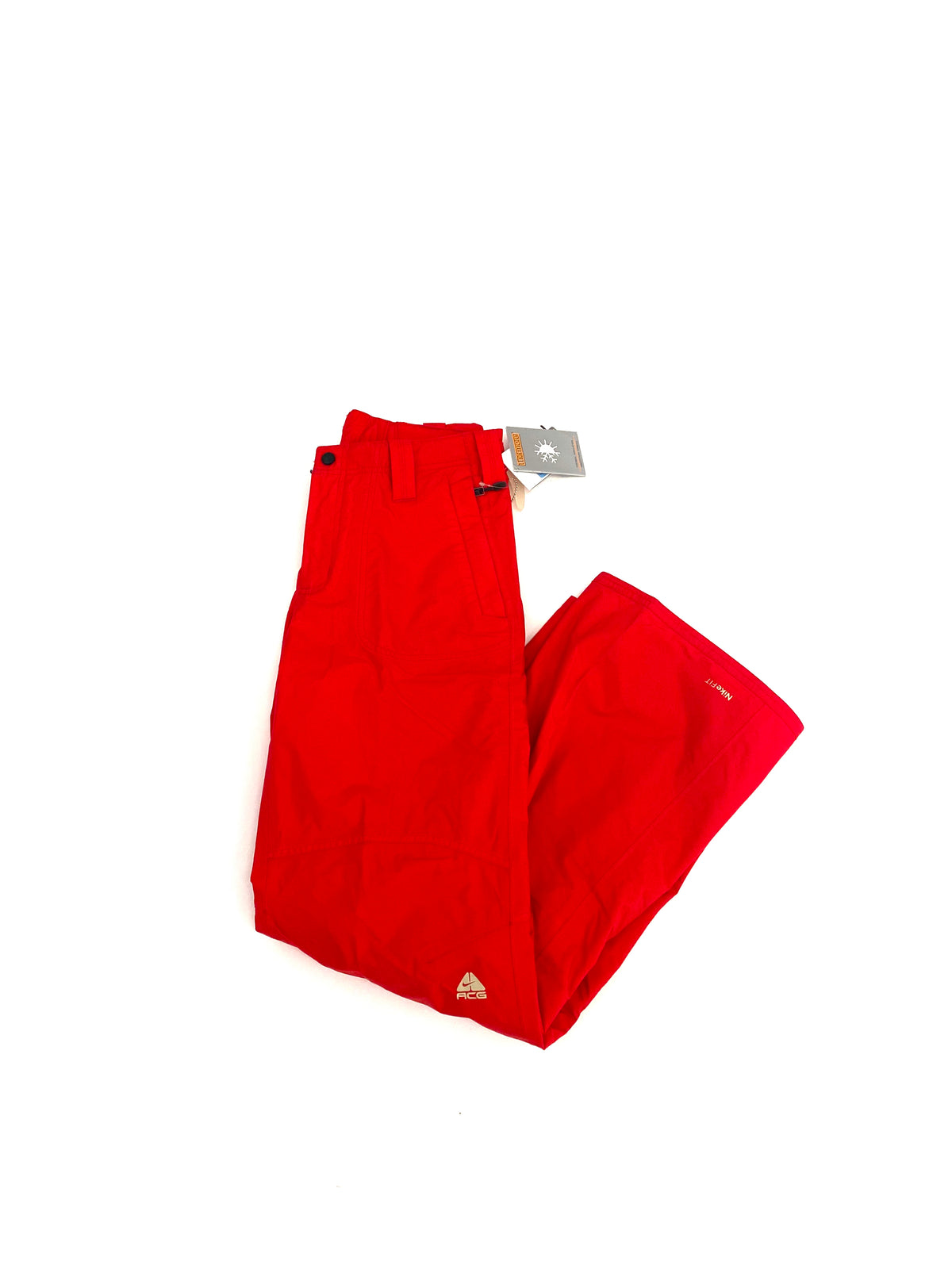 DEADSTOCK 2006 NIKE ACG STORM FIT SKI PANTS / TROUSERS - RED