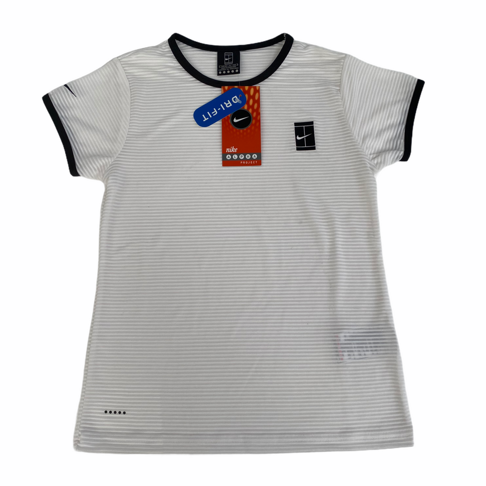 Vintage Nike Tennis Court Challenger Ribbed Tshirt - Not In Your Wardrobe™ - [Vendor]