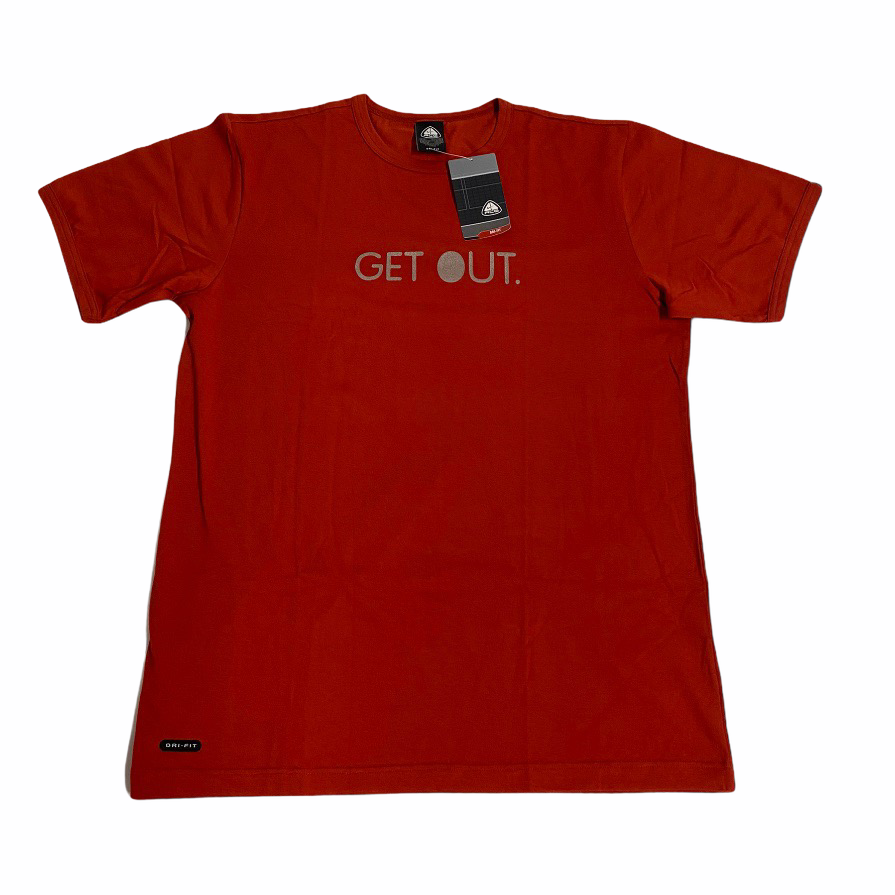 VINTAGE Nike ACG get Out Reflective T-Shirt in Red - Not In Your Wardrobe™ - [Vendor]