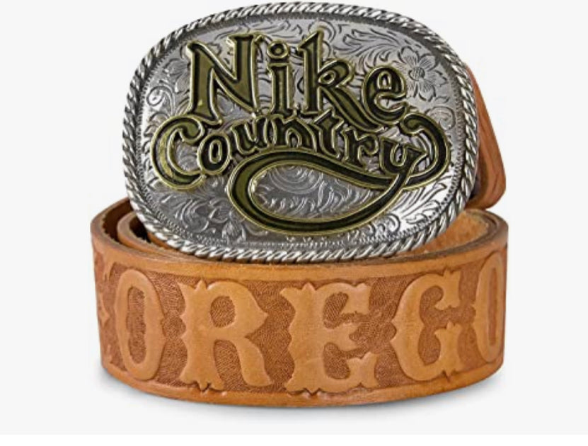 Nike Oregon 'Country' Leather Belt - Tan - Not In Your Wardrobe™ - [Vendor]