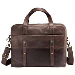 Timberland leather outlet briefcase